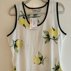 NWT LulaRoe Tank Top Size XL with Lemons